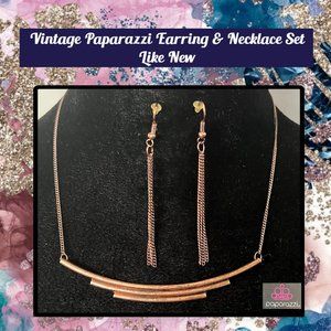 Vintage Paparazzi Earrings & Necklace Set